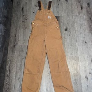 Carhartt double knee bibs overalls